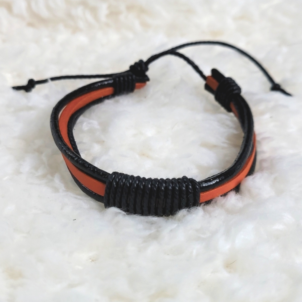 NEW - Handmade Leather Bracelet Cuff